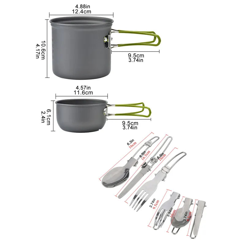 Portable Camping Cookware Set